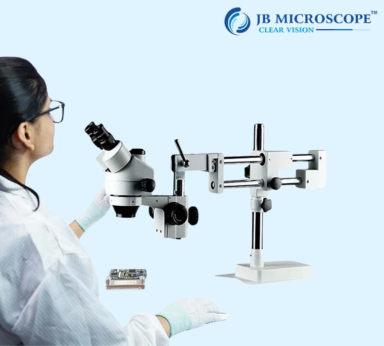 Stereo Zoom Microscope With Boom Stand JBM-BS45 view 2