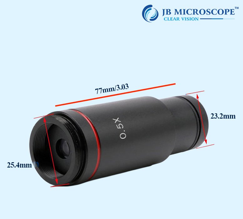 Microscope Adapter 0.5X C-Mount Reduction Lens view 2
