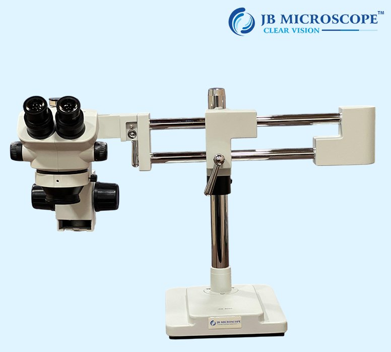 Stereo Zoom Microscope WITH DUAL ARTICULATING STAND JBM-BS50