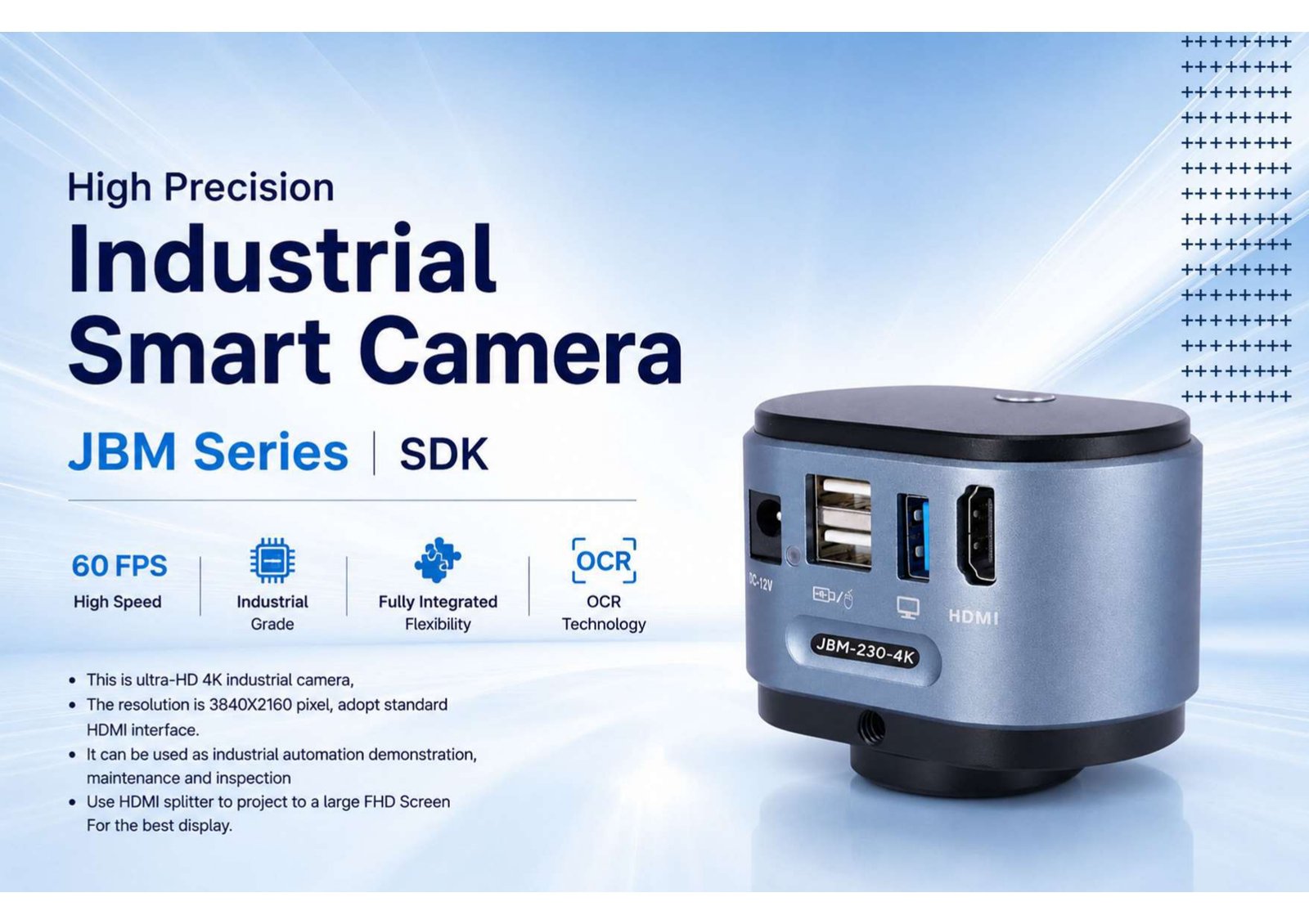 DIGITAL MICROSCOPE CAMERA JBM-230-4K Specifications