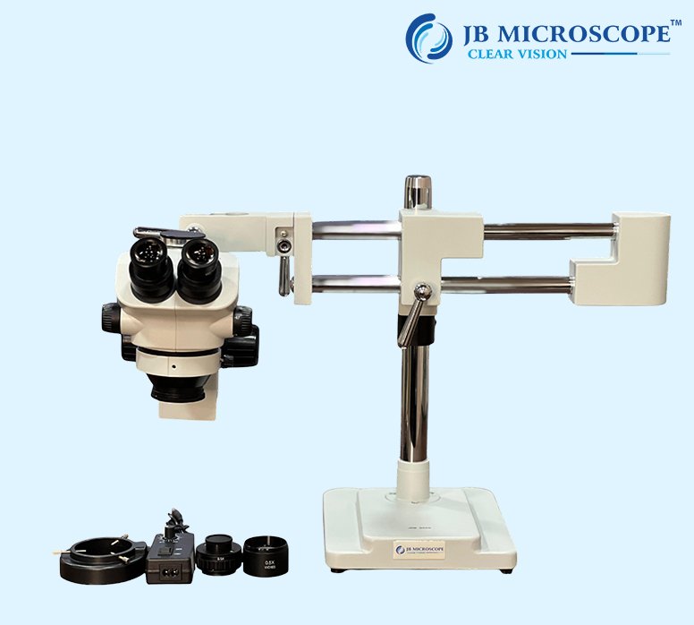 Stereo Zoom Microscope WITH DUAL ARTICULATING STAND JBM-BS50 Specifications