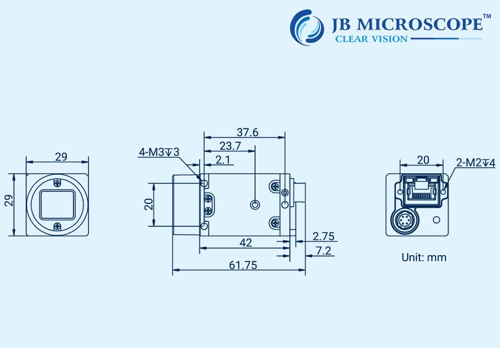 2MP Area Scan Camera JBM-MV-CU020-80GM Specifications