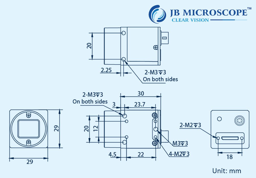 0.4MP Area Scan Camera JBM-MV-CS004-10UC Specifications